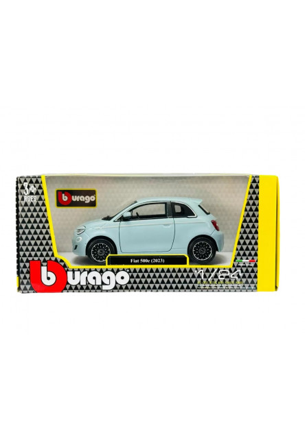 Bburago 1:24 Plus - Fiat 500e (2023) - Blue