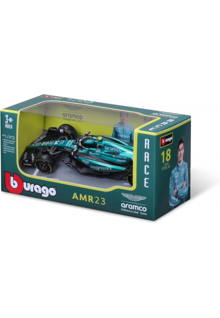 Bburago 1:43 RACE Formula F1 - Aston Martin  AMR23 (2023) #14 Fernando Alonso with driver