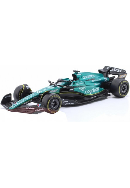Bburago 1:43 RACE Formula F1 - Aston Martin  AMR23 (2023) #18 Lance Stroll with driver