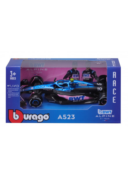 Bburago 1:43 RACE Formula F1 - BWT Alpine F1 Team A524 (2024) #10 (Pierre Gasly)