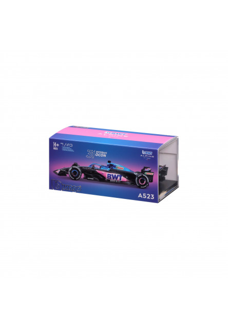 Bburago 1:43 RACE Formula F1 - BWT Alpine F1 Team A524 (2024) #31 (Esteban Ocon) - with dr