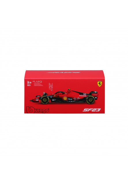 Bburago 1:24 Formula F1 Ferrari Scuderia SF-23 (2023) nr.55 Carlos Sainz  - Hard Case
