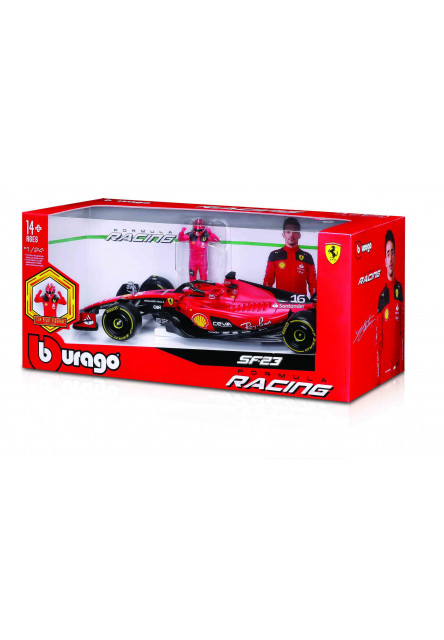 Bburago 1:24 Formula F1 Ferrari Scuderia SF-23 (2023) nr.55 Carlos Sainz  - with Driver