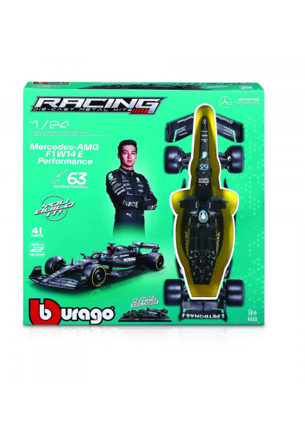Bburago 1:24 RACE Formula F1 MODEL-KIT - Mercedes-AMG F1 W14 E (2023) #63 George Russell
