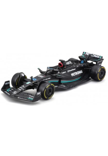 Bburago 1:43 RACE Formula F1 4PAC Mercedes-AMG F1 W15 (2024) #44 L.Hamil ton #63 G.Russel