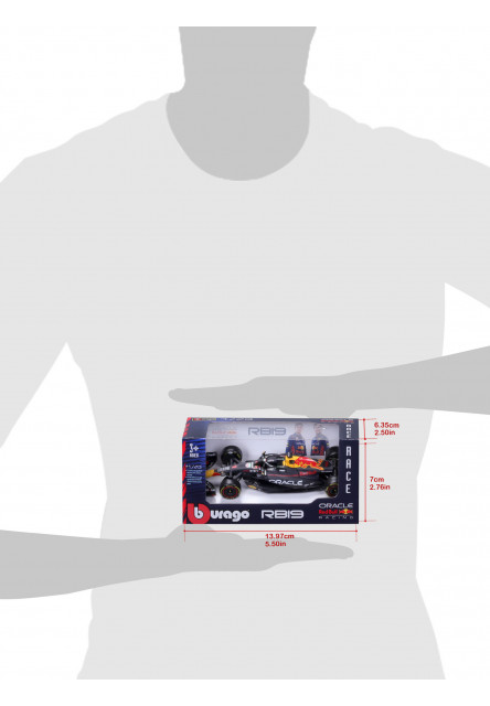 Bburago 1:43 RACE Formula F1 4PAC - Red Bull Racing RB20(2024) #1 M.Verstappen #11 S.Perez