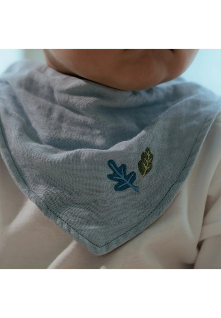 Podbradník bandana 2 ks Pure Denim Blue