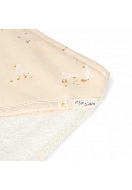 Osuška s kapucňou 75x75 cm Husa Newborn Naturals