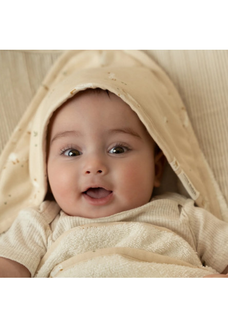 Osuška s kapucňou 75x75 cm Husa Newborn Naturals