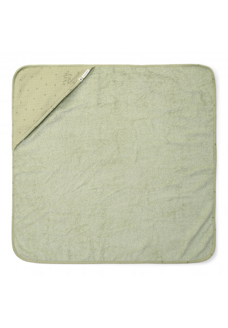 Osuška s kapucňou 100x100 cm Pure Sage