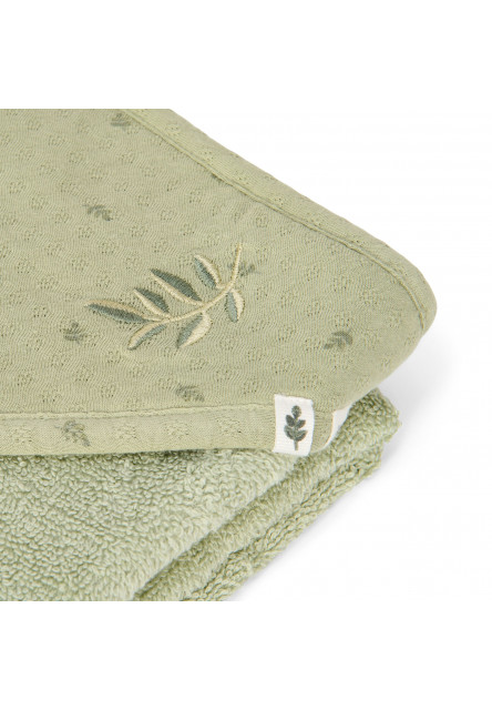 Osuška s kapucňou 100x100 cm Pure Sage