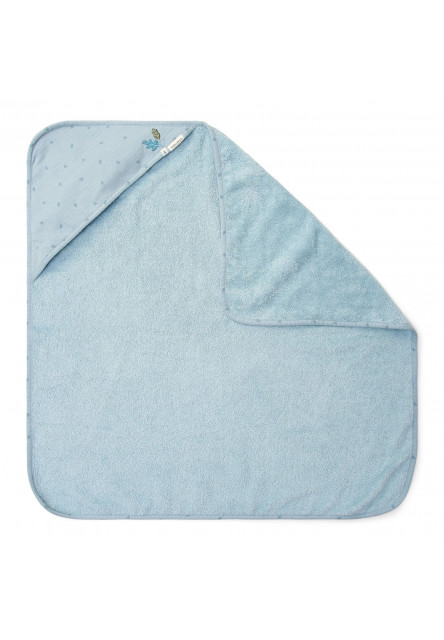 Osuška s kapucňou 100x100 cm Pure Denim Blue