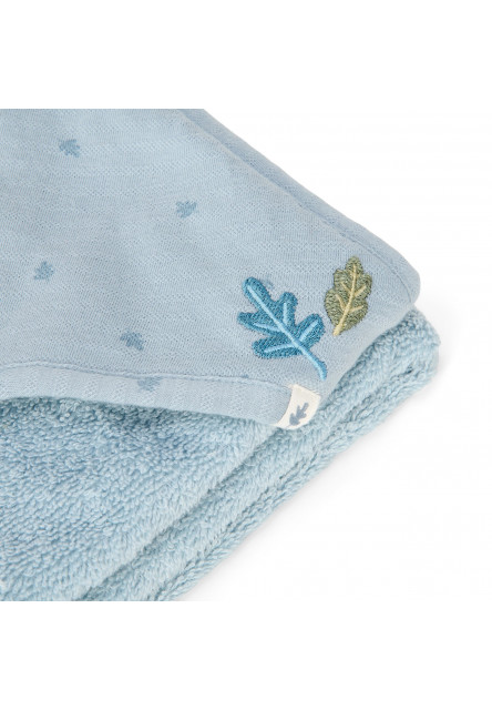 Osuška s kapucňou 100x100 cm Pure Denim Blue