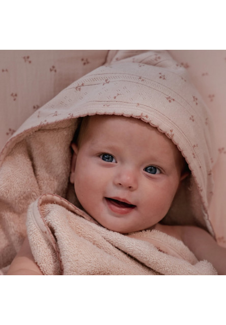 Osuška s kapucňou 100x100 cm Pure Blossom