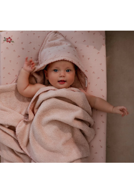 Osuška s kapucňou 100x100 cm Pure Blossom