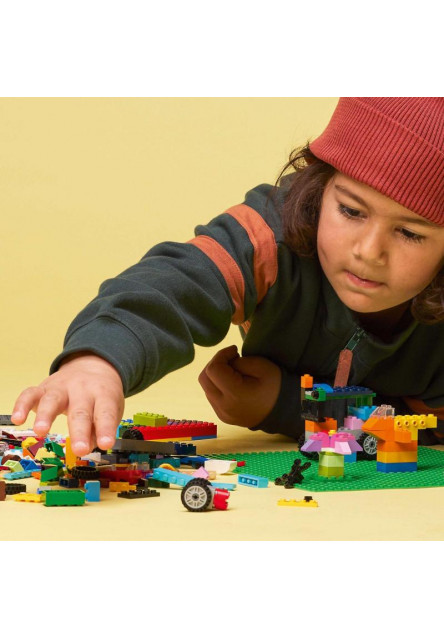 Zelená podložka na stavanie