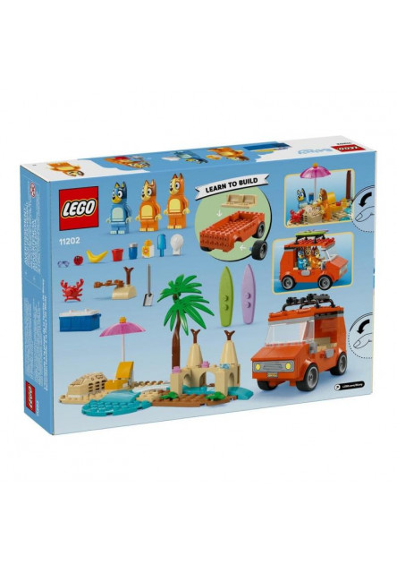 Bluey a rodinný výlet autom na pláž