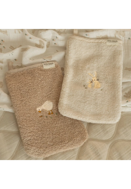 Žínky s výšivkou 2 ks Baby Bunny