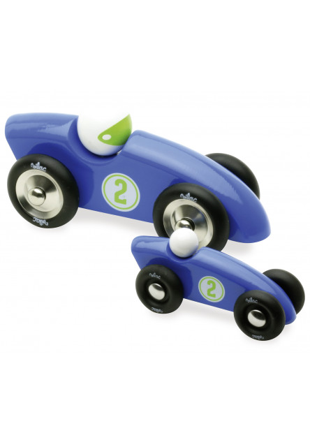 Závodné auto GM modré