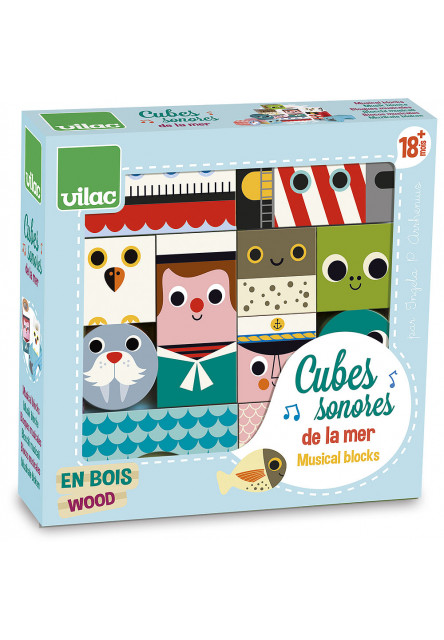 Drevené zvukové kocky More