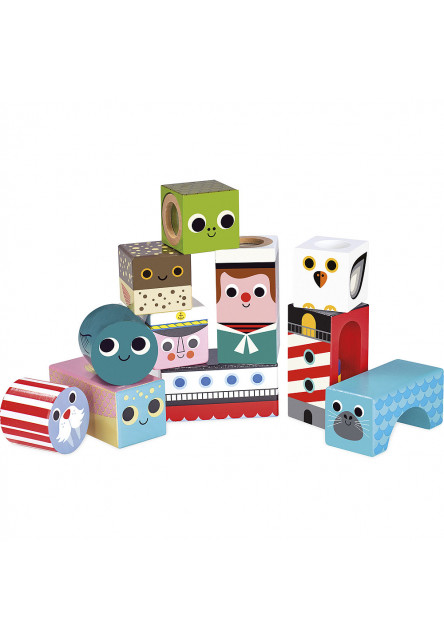 Drevené zvukové kocky More