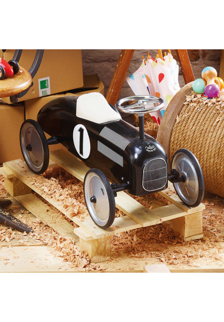 Vintage odrážadlo čierne