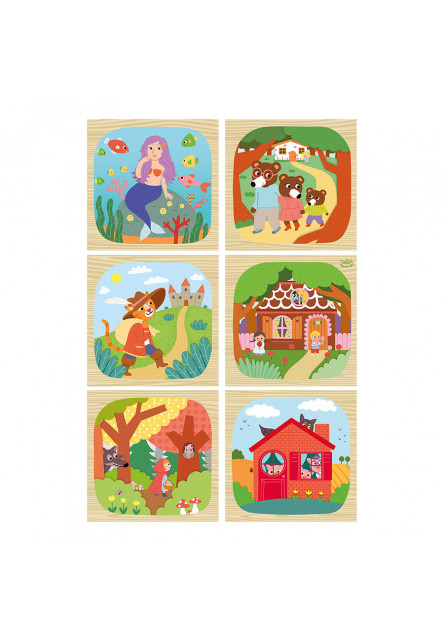 Drevené kocky Príbehy