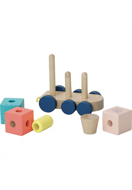 Drevený vláčik farebný Canopée