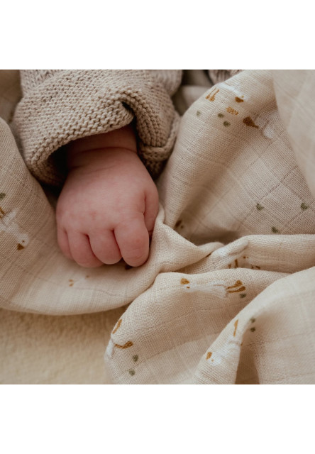 Plienka zavinovacia 120x120 cm Husa Newborn Naturals