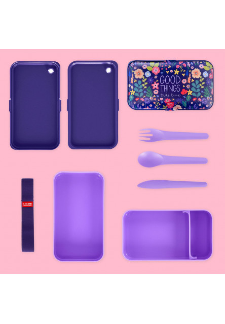 Box na desiatu Legami Lunch Box 1200 Ml - Flowers