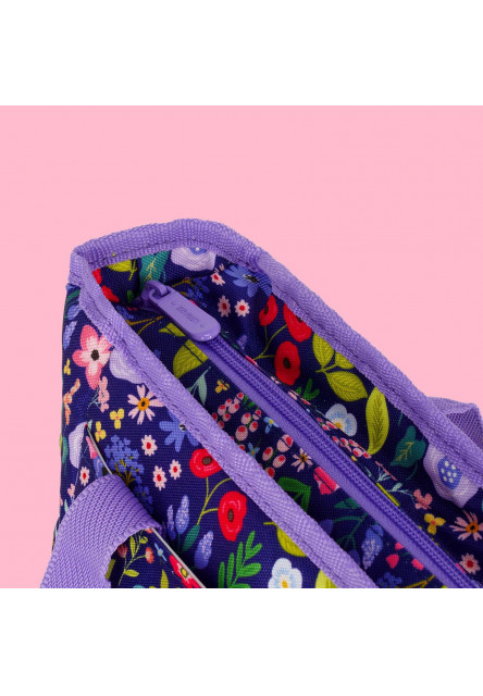Veľká taška na desiatu Legami Lunch Bag 10.8 L - Flowers