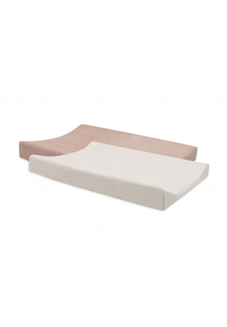 Poťah na prebaľovaciu podložku 50x70cm 2 ks froté Wild Rose/Ivory