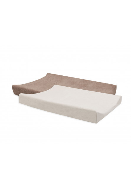 Poťah na prebaľovaciu podložku 50x70cm 2 ks froté Milky Coffee/Ivory