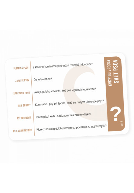 Kvízy do vrecka - Svet psov