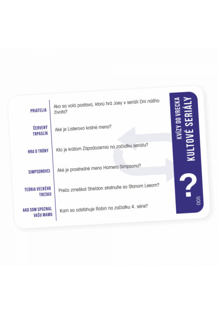 Kvízy do vrecka - Kultové seriály