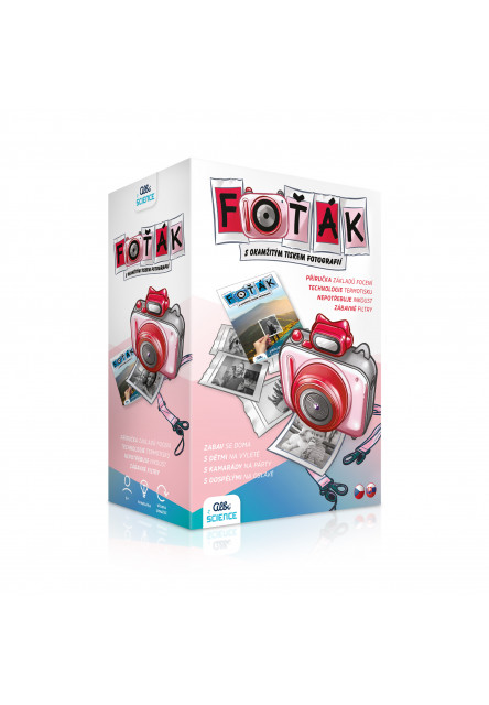 Ružový foťák s termotlačou