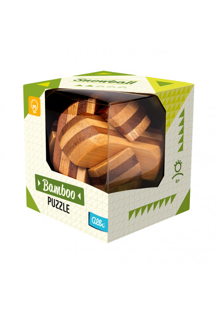 Bambusový hlavolam - Snehová guľa