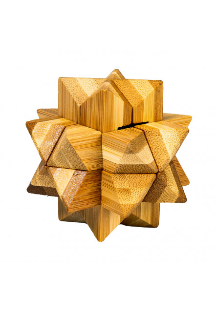 Bambusový hlavolam - Hviezdica