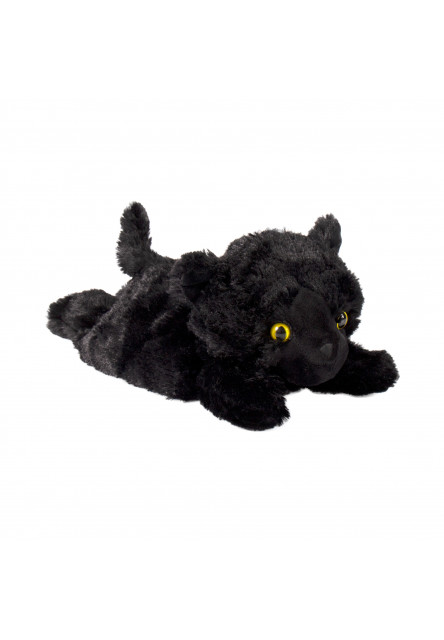 Hrejivá čierna mačka