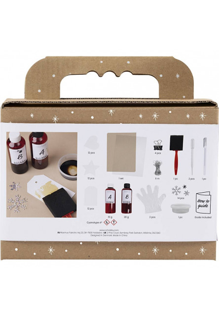 Kreatívna sada Kyanotypia darčekovej visačky