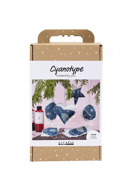 Kreatívna sada Kyanotypia vianočné ozdoby