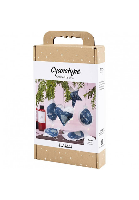 Kreatívna sada Kyanotypia vianočné ozdoby