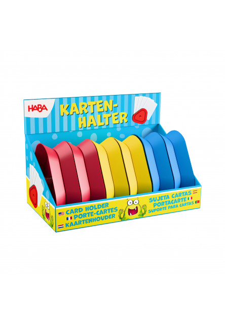 DISPLEJ 6 ks Držiak na karty 3 farby po 2 ks