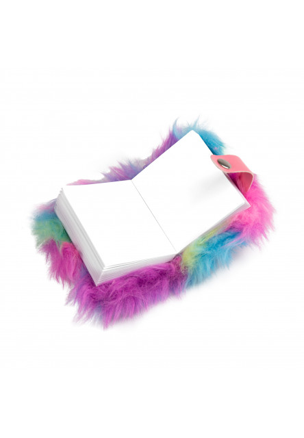 Bloček kľúčenka - Farebná mačka