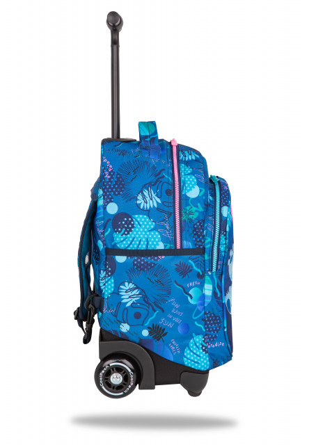 Školská taška Jack na kolieskach Stitch Blue