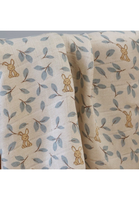 Josefine Mušelínové pleny z bambusu 2 ks Bunny Leaf