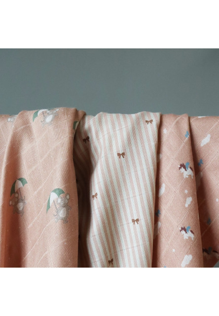 Josefine Mušelínové pleny z bambusu 2 ks Unicorn Sky