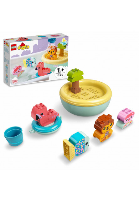 Zábava vo vani : Plávajúci ostrov so zvieratkami