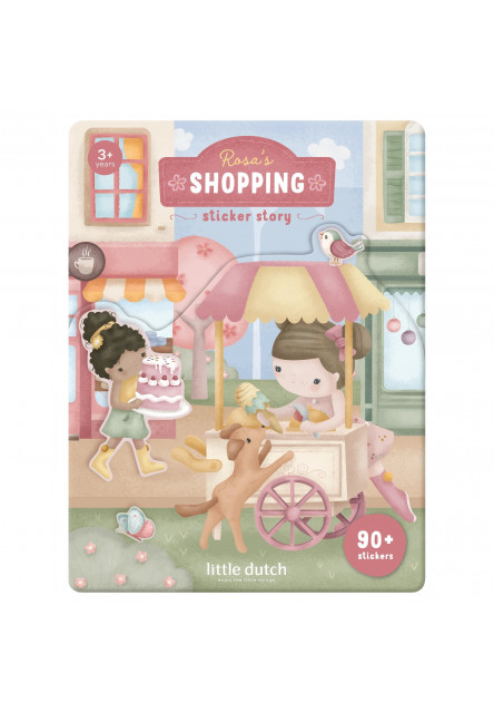 Knižka so samolepkami Nakupovanie Rosa