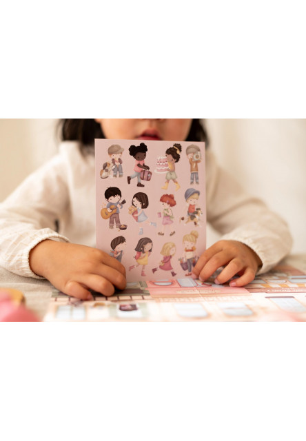 Knižka so samolepkami Nakupovanie Rosa